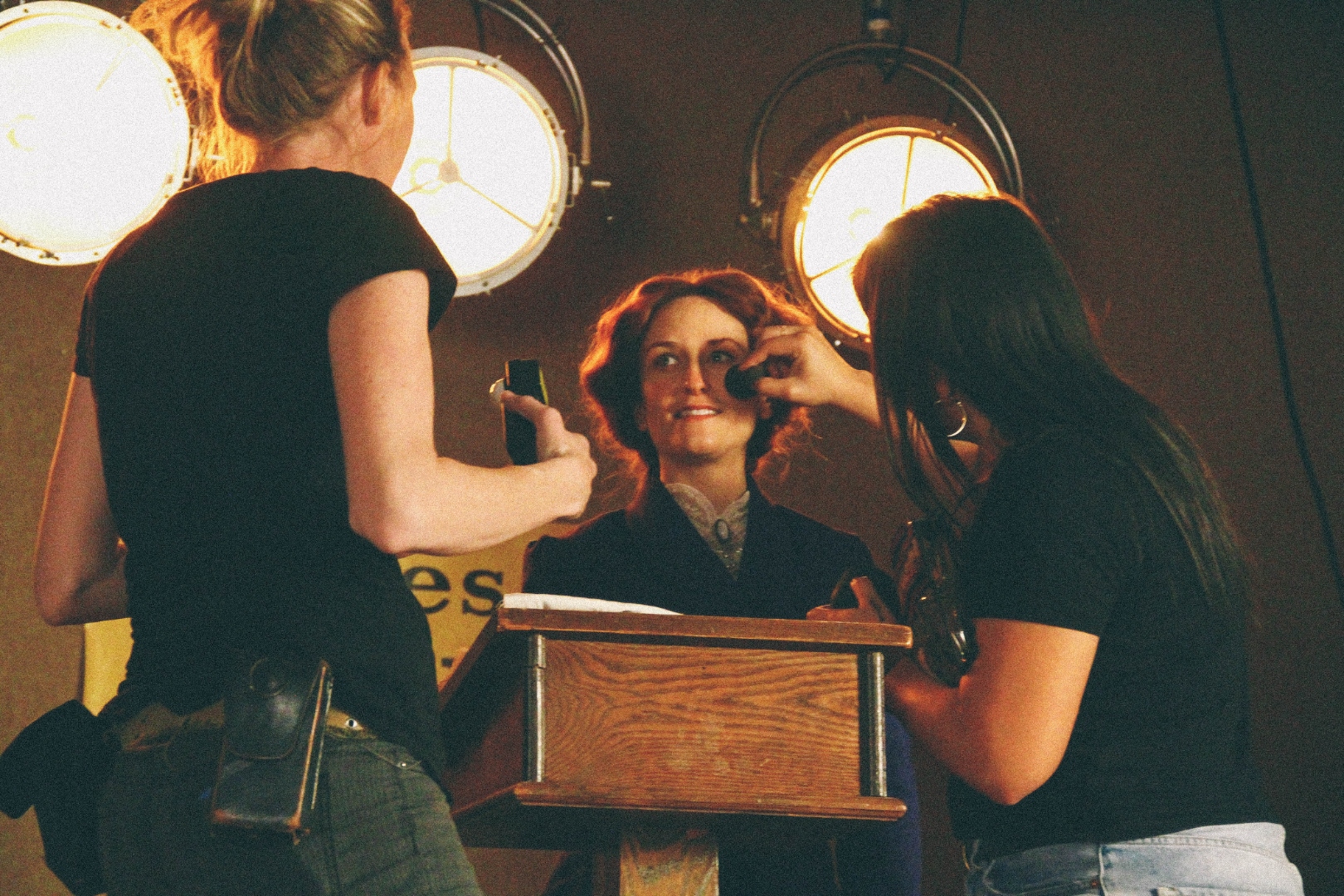 Makeup at the podium — Into Light